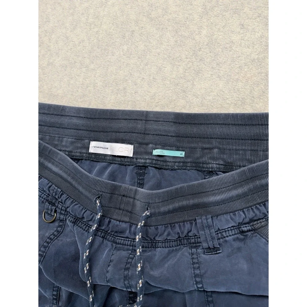 Anthropologie Pilcro Cropped‎ Jogger Pants Blue Womens 2X